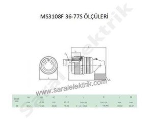 MS3101F 36-77P Askeri Konnektör-KUKDONG #1